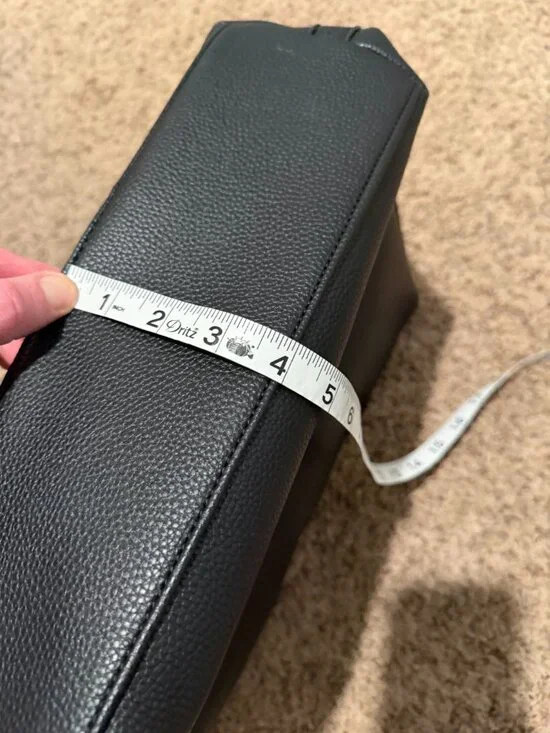 Anne Klein Black Tote Bag EUC - Large Minimalist Shoulder Bag - Picture 6 of 8